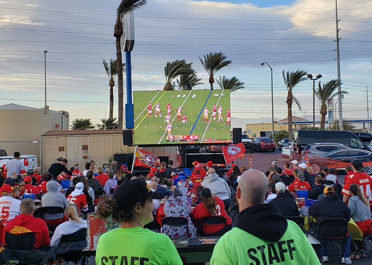 Super Bowl watch party