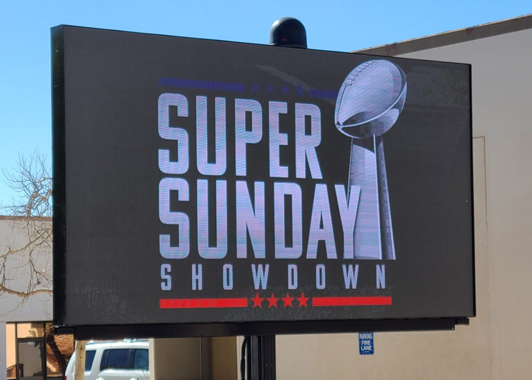 Super Bowl Sunday Showdown LED Trailer