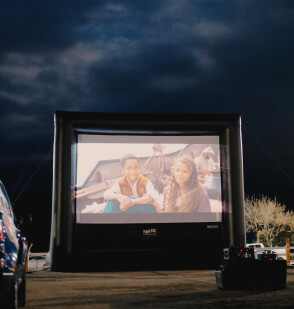 Outdoor movie screen for sale
