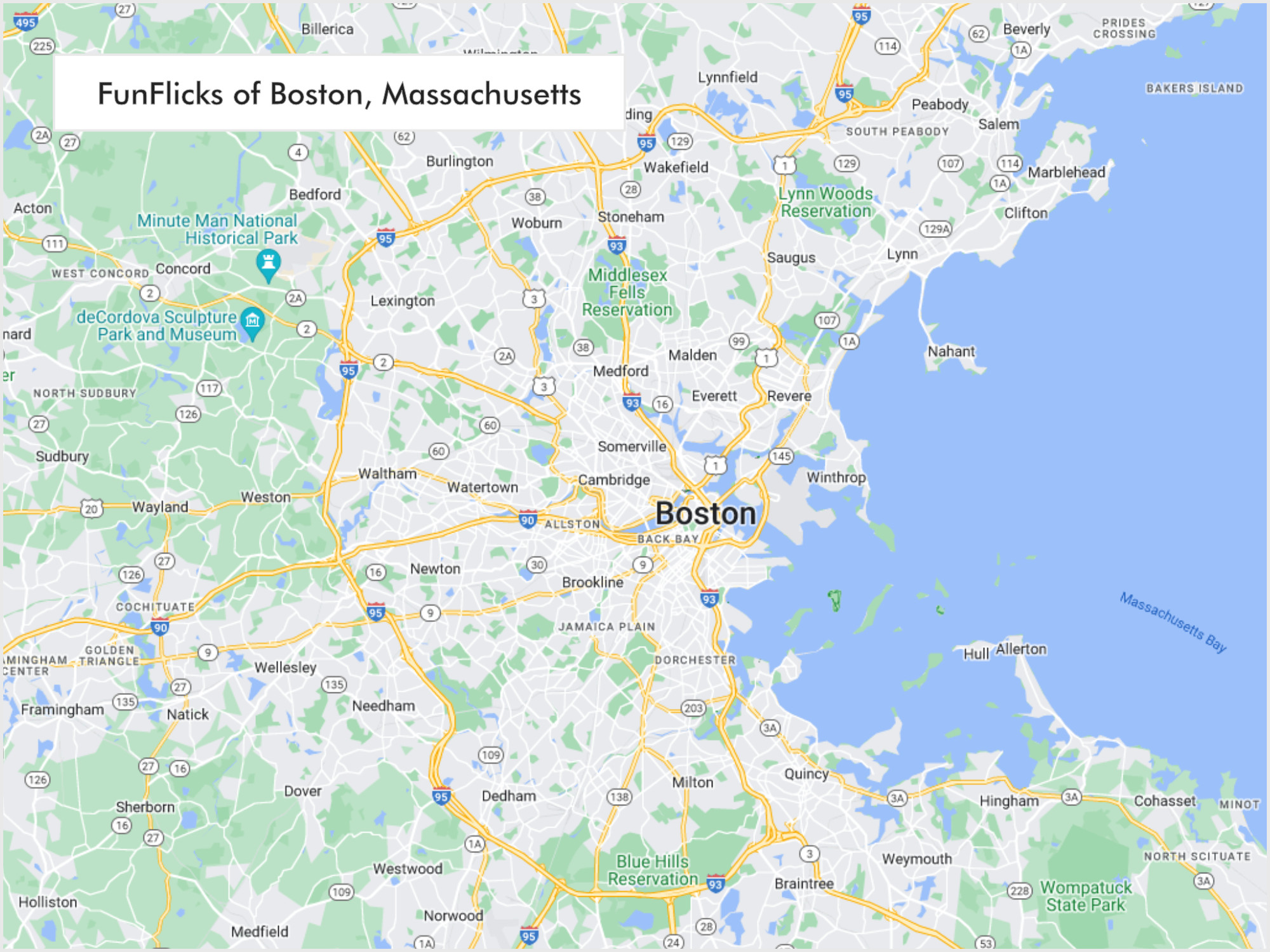 FunFlicks® Boston territory map