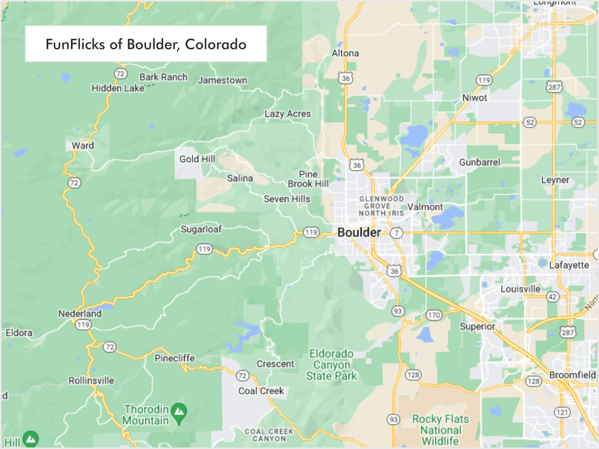 FunFlicks® Boulder territory map