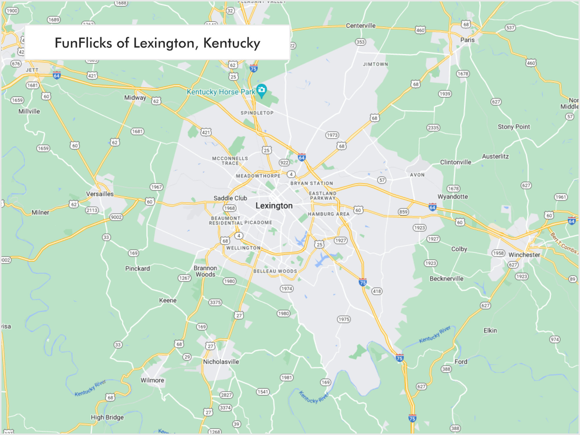 FunFlicks® Lexington territory map