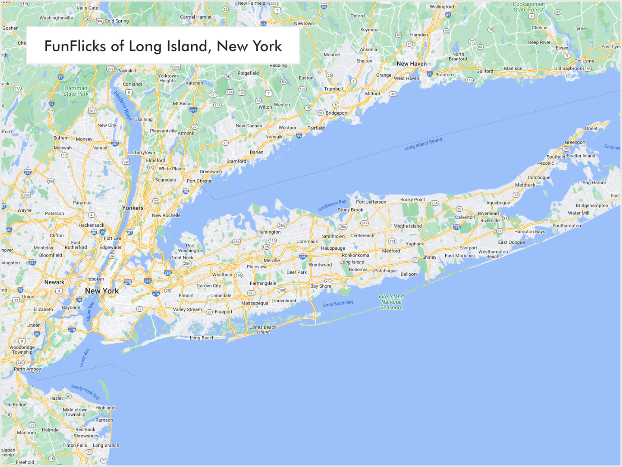 FunFlicks® Long Island territory map