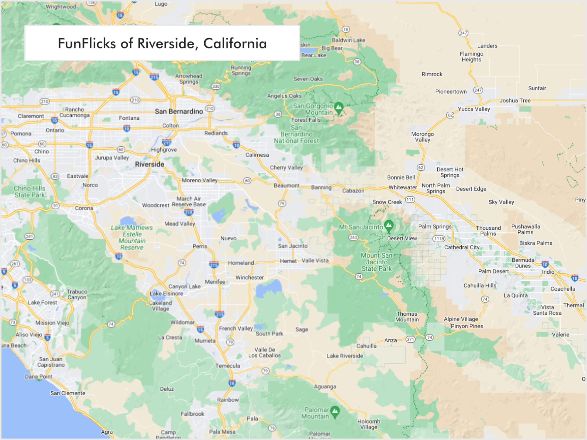 FunFlicks® Riverside territory map