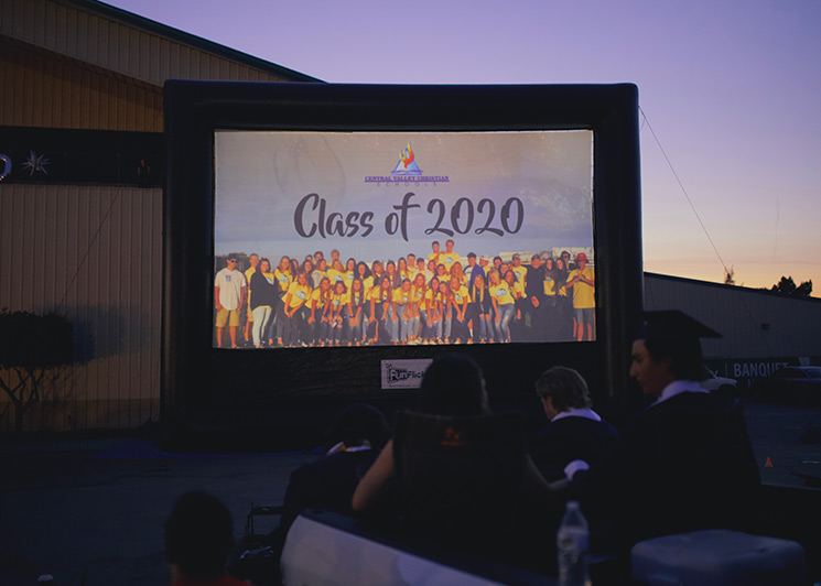 2020 outdoor graduation ceremony