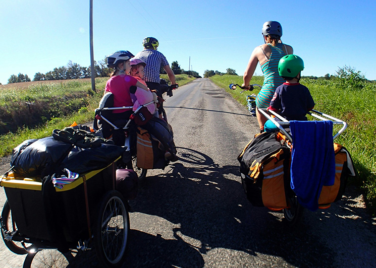 Family bike ride